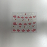 3D Sticker farbig weiss XF 433